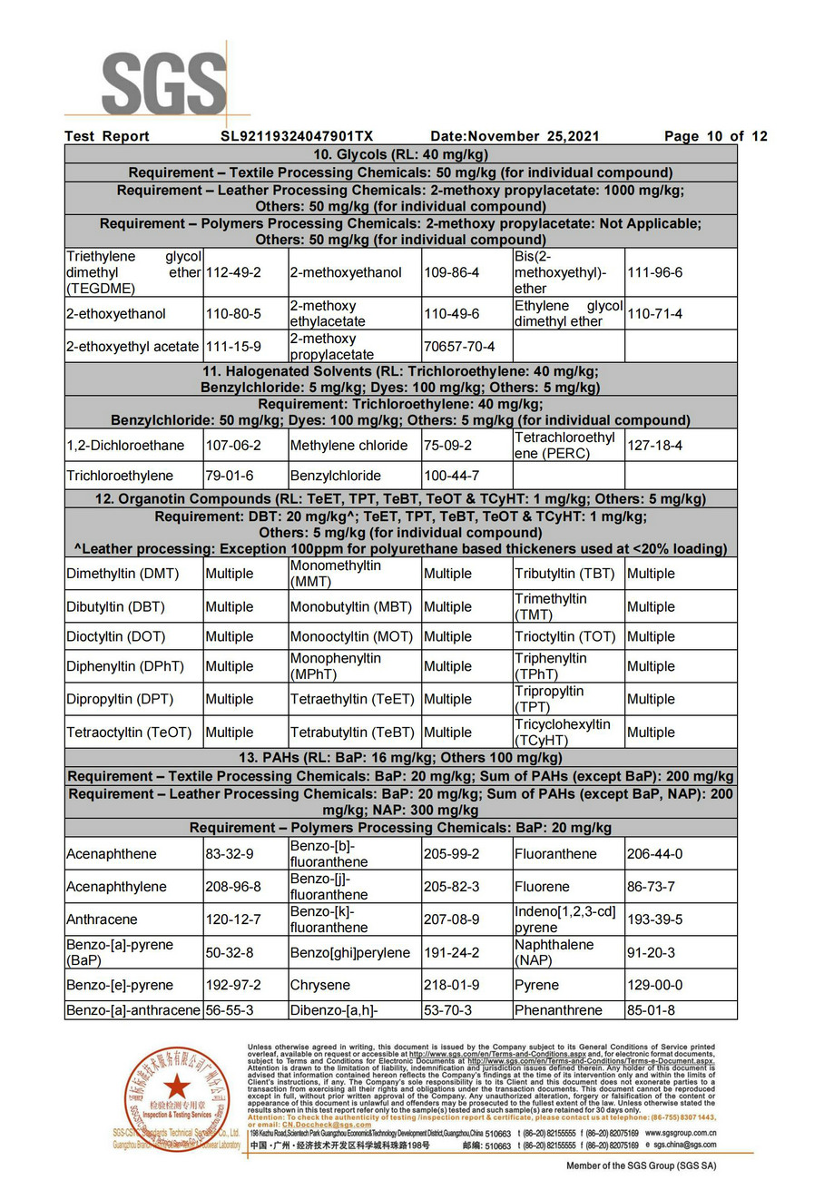有害化學(xué)物質(zhì)零排放檢測報(bào)告